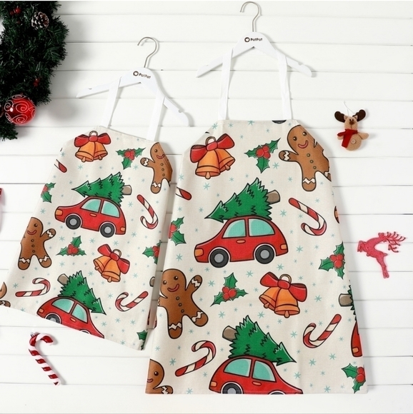 Mommy‎ and Me Christmas Aprons (NWOT) - Picture 1 of 6